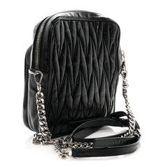 Nappa Matelasse Crossbody Black