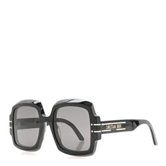 Acetate Diorsignature S1U Square Sunglasses Black