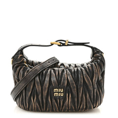 Nappa Matelasse Pouch Sand Coffee