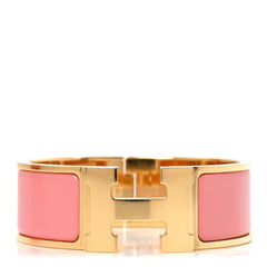 Enamel Wide Clic Clac H Bracelet GM Papaye