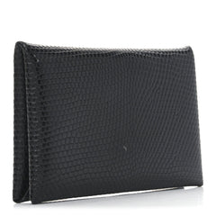Lizard Calvi Card Case Black