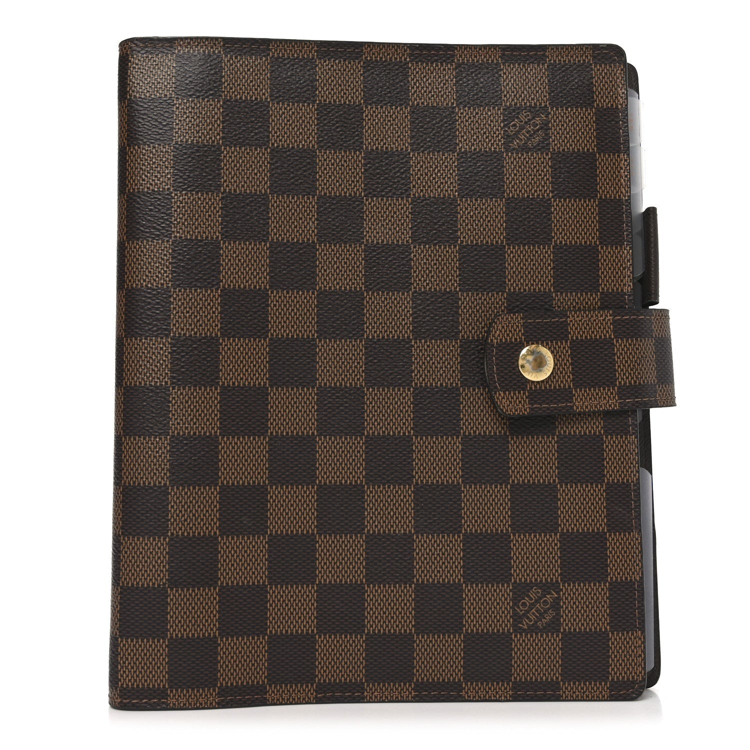 Damier Ebene Large Ring Agenda Cover