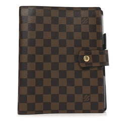 Damier Ebene Large Ring Agenda Cover