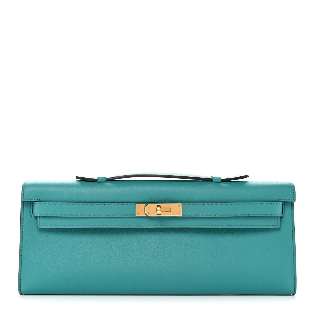 Swift Kelly Cut Clutch Pochette Vert Verone