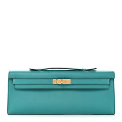 Swift Kelly Cut Clutch Pochette Vert Verone