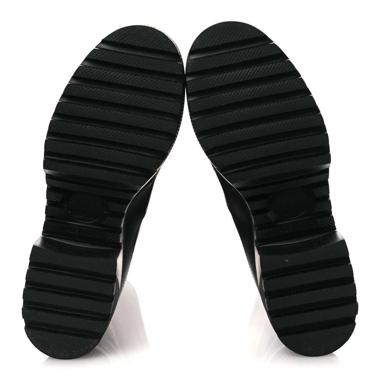 Calfskin Laureate Platform High Boots 36 Black