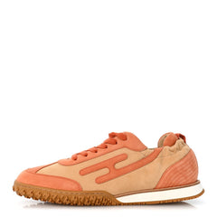 Suede Goatskin Jet Sneakers 41 Beige Natura Orange Nacarat
